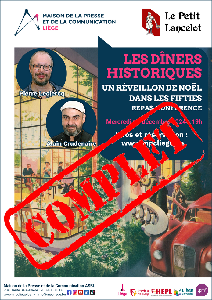 Diners historiques : Un r&eacute;veillon de No&euml;l dans les fifties