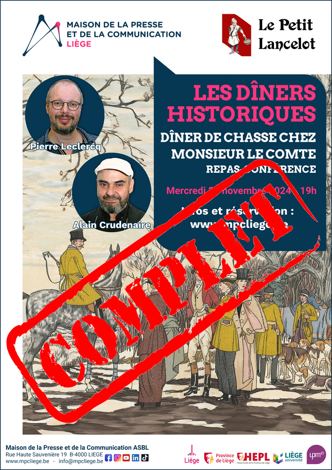 D&icirc;ner historique : Diner de chasse COMPLET