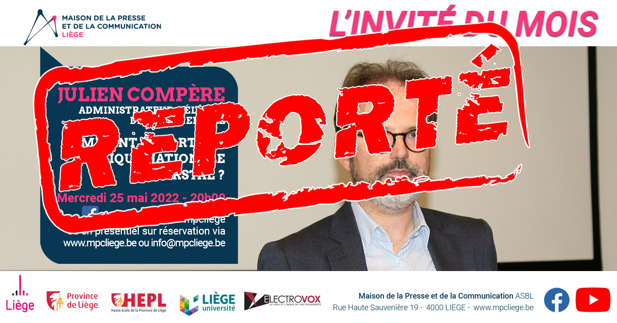 REPORT de "L'Invité du mois" : Julien Compère