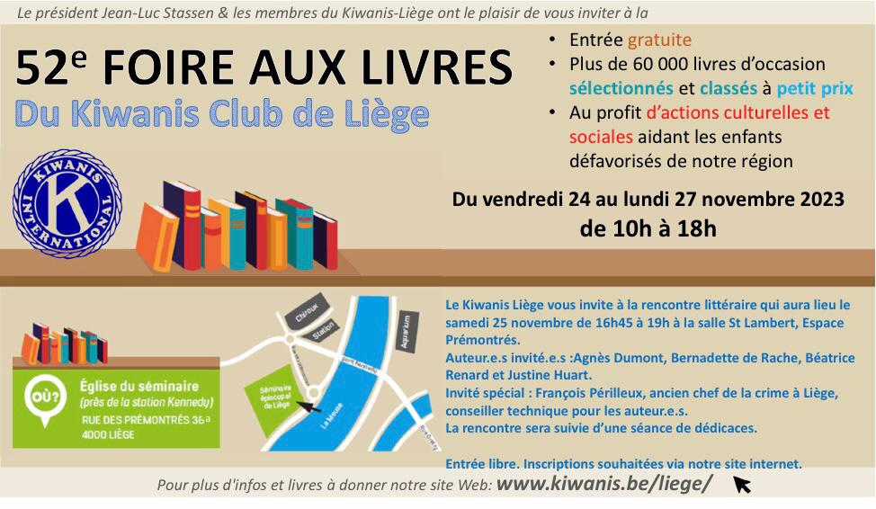 52e Foire aux livres du Kiwanis