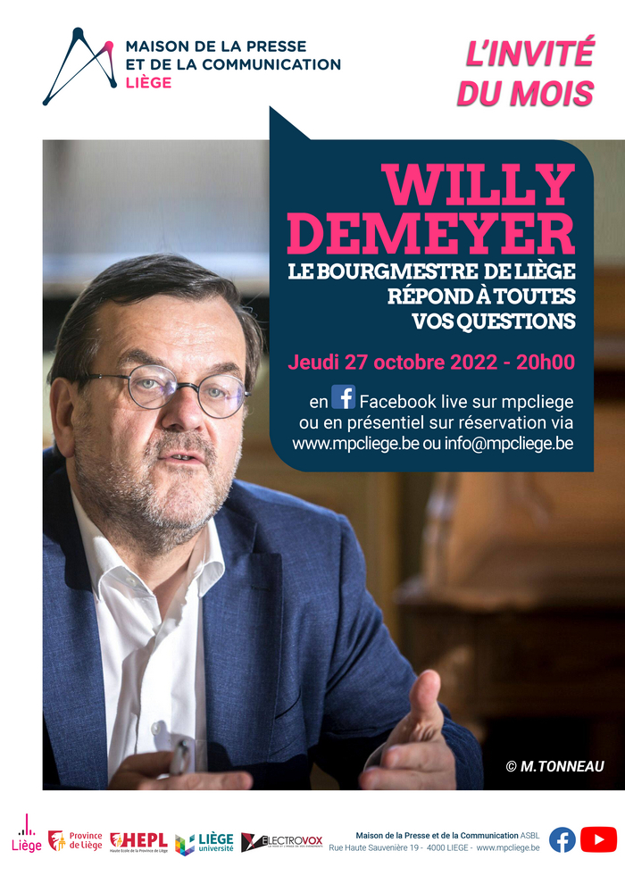 L'invit&eacute; du mois : Willy Demeyer
