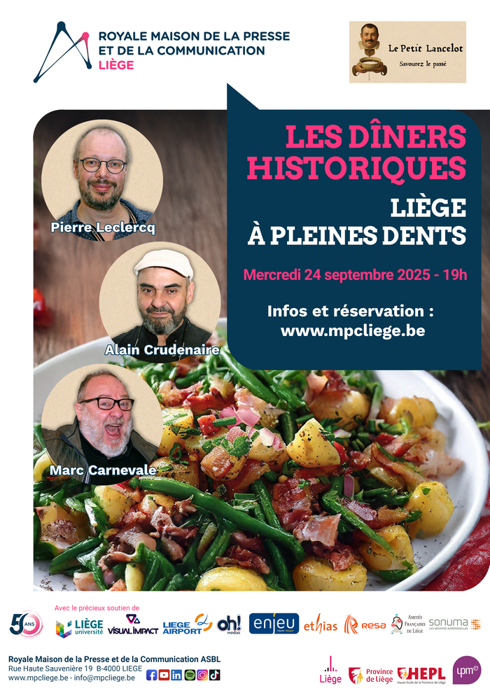 Diner historique : li&egrave;ge &agrave; pleine dents